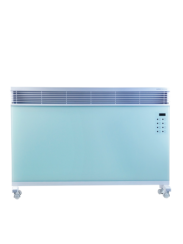 2000W convection heater with glass front