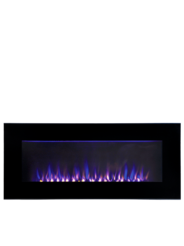 42” wall-hang electric fireplace, contemporary and stylish LED flame effect