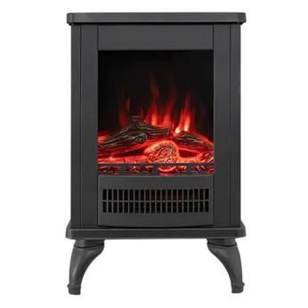 What are the characteristics of Wood Decorative Freestanding Electric Fireplace?